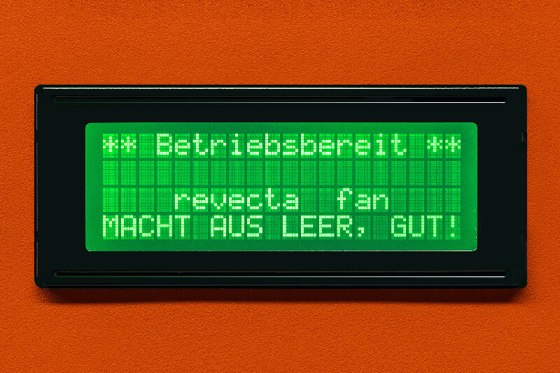 Becherautomat Bechereinwurf Display